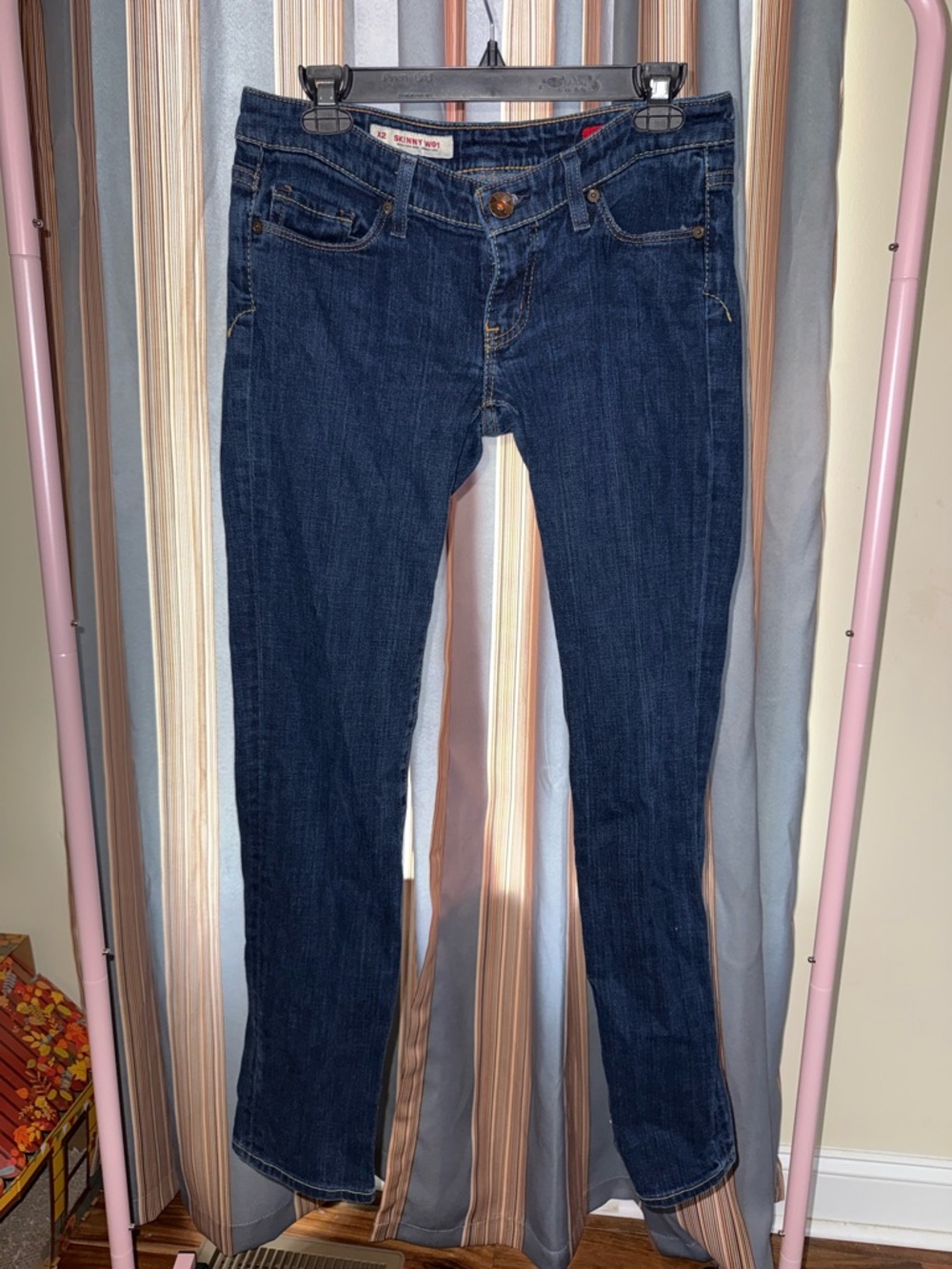 Express X2 Dark Wash Skinny Jeans Size 6